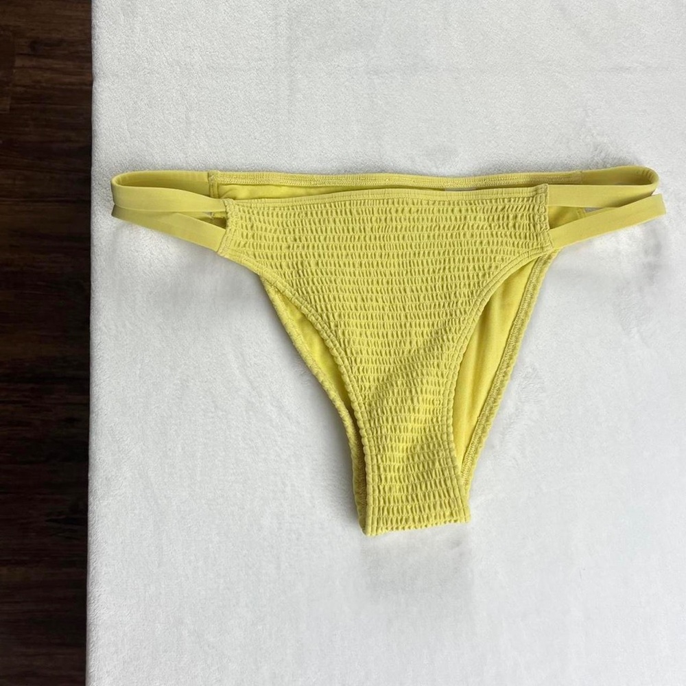 Smocked yellow abercrombie swim bottoms